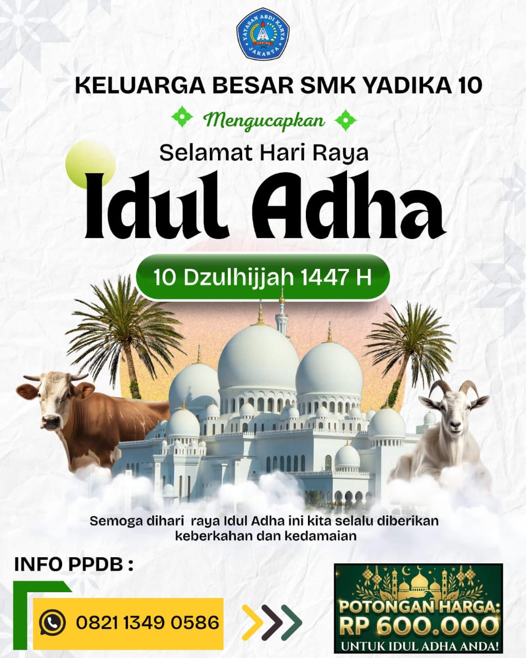 Voucher Diskon PPDB (Perayaan Idul Adha)